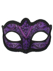 Purple Eye Mask Face Mask - Purple Masquerade Mask