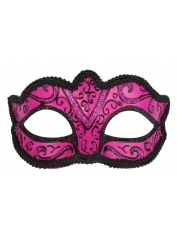 Hot Pink Eye Mask Face Mask - Hot Pink Masquerade Mask