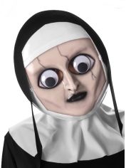 THE NUN MASK Googly Eyes Mask - ADULT The Nun Costume Mask