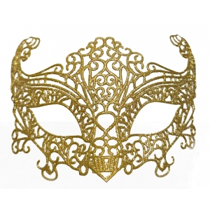 Gold Glitter Face Mask Eye Mask - Masquerade Masks