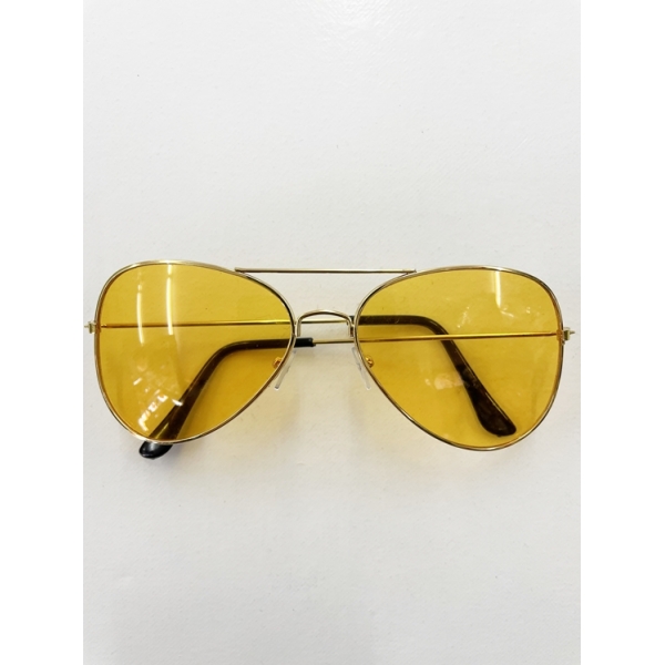 yellow aviator glasses