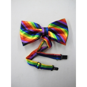 Rainbow Bow Ties - Mardi Gras Accessories