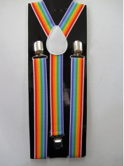 Rainbow Suspenders - Mardi Gras Accessories