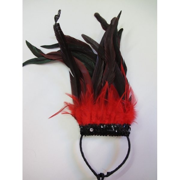 mardi gras headpiece black and white