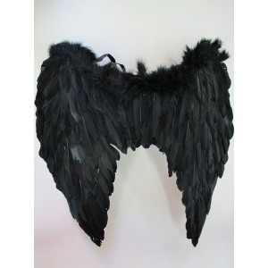 Large Black Feather Angel Wings (oversized)