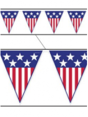 American Banner Pennant - 4th of July Costumes Accessories