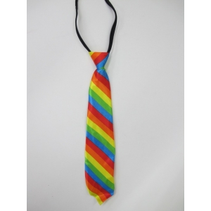 Rainbow Tie With Zip - Mardi Gras Accessories