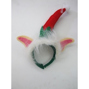 Mini Elf Hat Headband with Fur