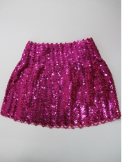 Sequin Skirt Pink - Disco Party Costumes