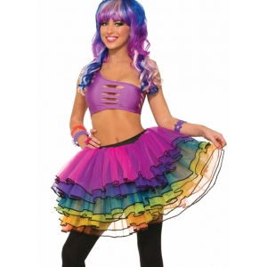 Deluxe Rainbow Tutu - Mardi Gras Costumes