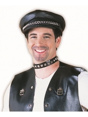 Black Bad Boy Hat - Mardi Gras Costume Accessories