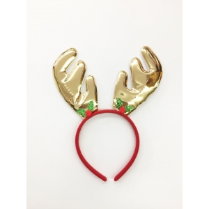 Metallic Gold Reindeer - Christmas Headbands