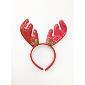 Metallic Red Reindeer - Christmas Headbands