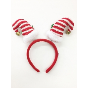 Mini Santa Hats Red White Striped - Christmas Headbands