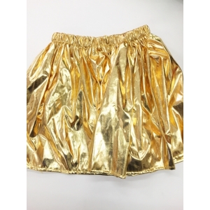 Gold Metallic Skirt - Christmas Costumes