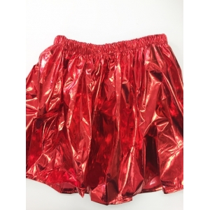 Red Metallic Skirt - Christmas Costumes