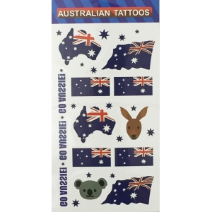 6 Piece Aussie Tattoos