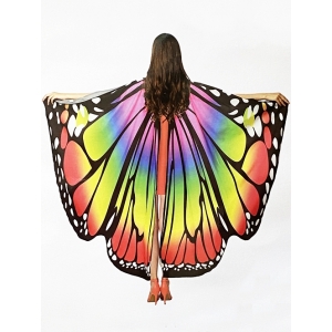 Rainbow Deluxe Butterfly Wings - Adult Mardi Gras Costumes