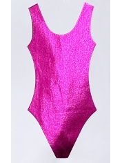 Leotard Metallic Pink - 80's Costumes