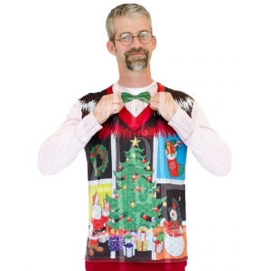 Noel Christmas Sweater with Bow Tie - Adult Christmas Costumes