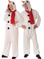 SNOWMAN ONESIE JUMPSUIT - Adult Christmas Costumes