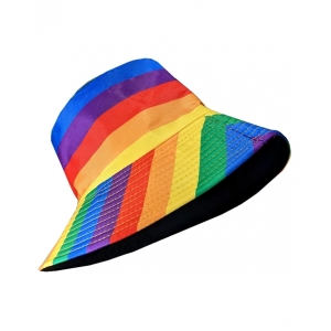 Rainbow Bucket Hat - Mardi Gras Rainbow Hats