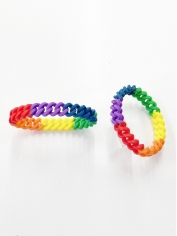 Rainbow Bracelets - Mardi Gras Accessories