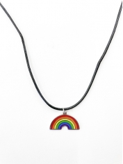 Rainbow Flag Necklace - Mardi Gras Costumes