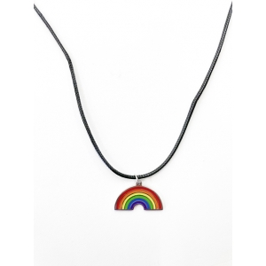 Rainbow Flag Necklace - Mardi Gras Costumes
