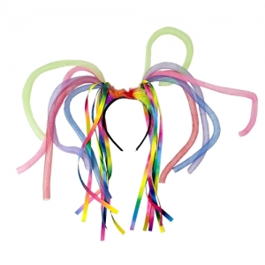 Rainbow Ribbons Headband - Mardi Gras Accessories