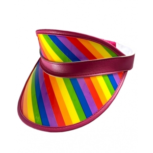 Rainbow Sun Visor - Mardi Gras Hats