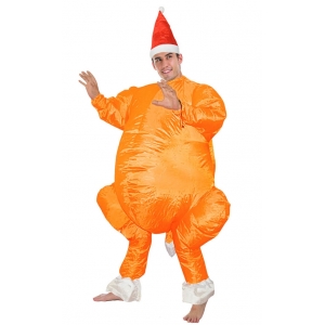 Inflatable Christmas Chicken Costume - Adult Christmas Inflatable Costumes