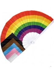 Large Pride Flag Fan - Rainbow Hand Fans