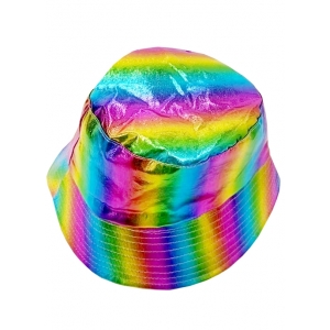 Metallic Rainbow Bucket Hat - Mardi Gras Hats
