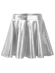 Metallic Silver Skirt - 70s Disco Costumes