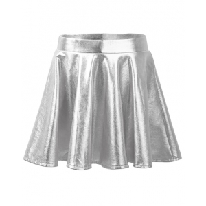 Metallic Silver Skirt - 70s Disco Costumes