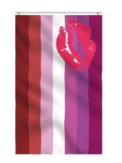 Lipstick Lesbian Flag - Rainbow Banner Flag