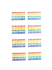 Rainbow Diamante Stickers - Rainbow Flag Stickers