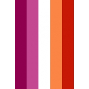 Lesbian Flag - Rainbow Banner Flag