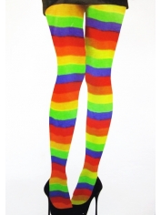 Rainbow Thigh High Stockings - Mardi Gras Costumes