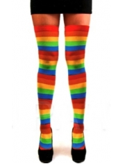 Rainbow Over the Knee Stockings - Mardi Gras Costumes