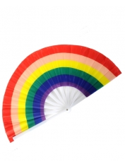 Large Rainbow Fan - Mardi Gras Decorations