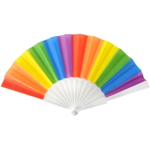 Small Rainbow Fan - Mardi Gras Decorations