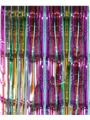 Metallic Curtain Rainbow Stripes - Rainbow Party Decorations