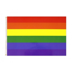 Medium Rainbow Flags - Mardi Gras Decorations
