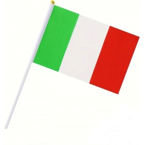 Italian Flag on Stick - Country Flags