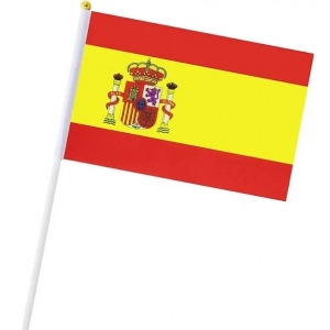 Spanish Flag on Stick - Country Flags