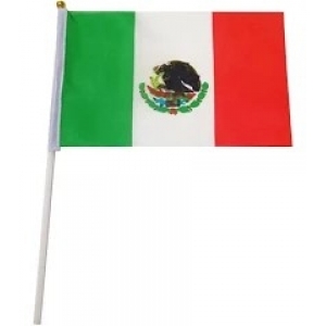 Mexican Flag on Stick - Country Flags