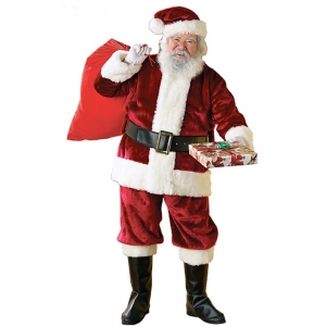 Deluxe Santa Suit - Mens Christmas Costume