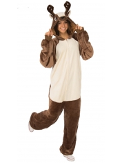 Reindeer Onesies - Reindeer Furry Onesie Costume 